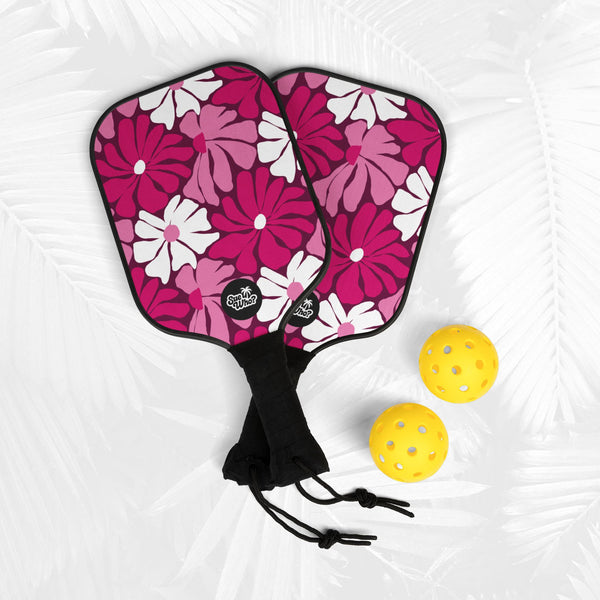 Pickleball Kit - Pink Daisies