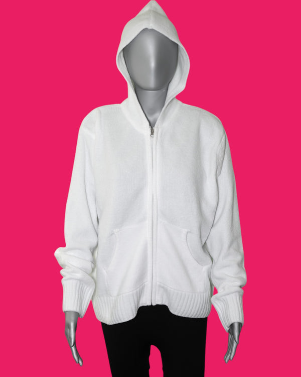 Lulu-B Zip Hoodie [CHE7239 WHT]