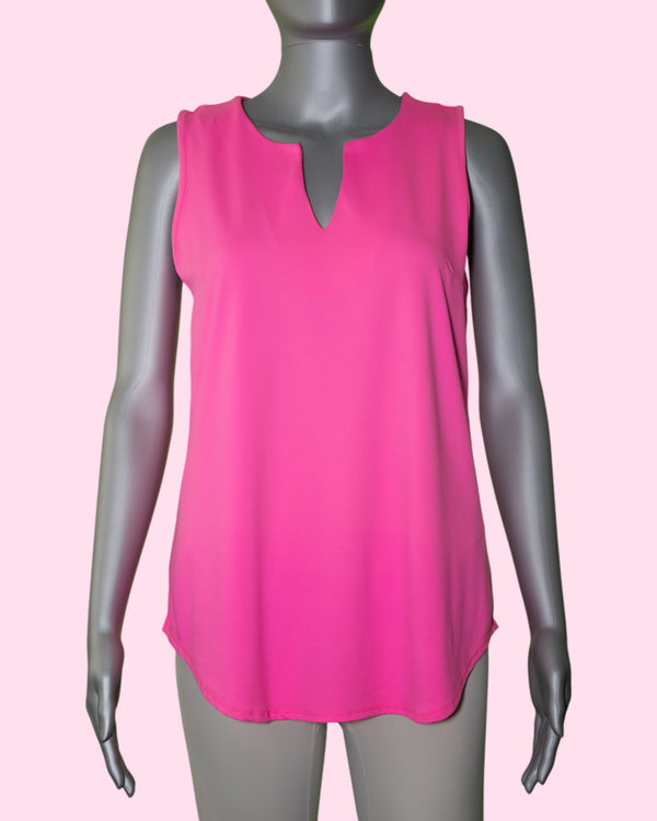 Lulu-B Sleeveless Key Hole Top [SPX0612S BHP]