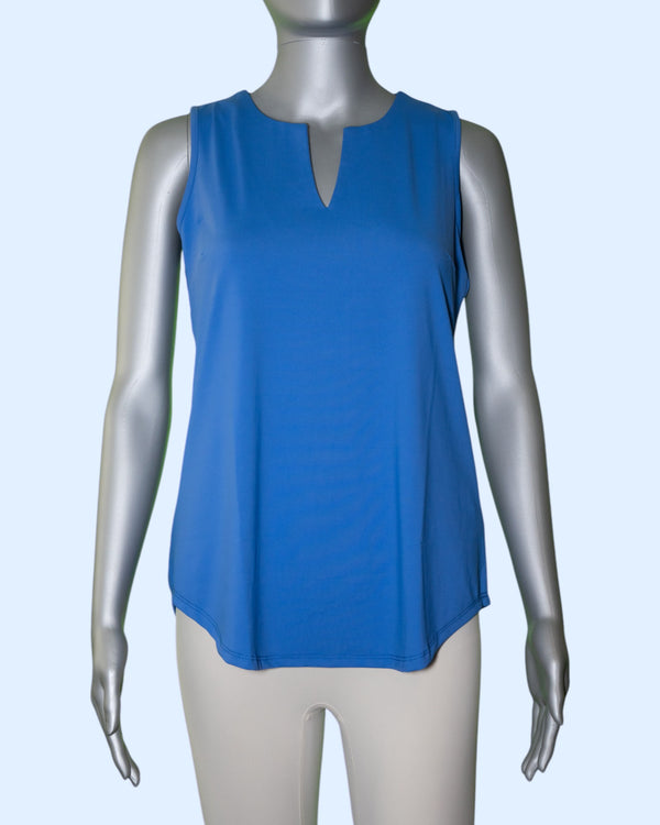 Lulu-B Sleeveless Key Hole Top [SPX0612S BLU]