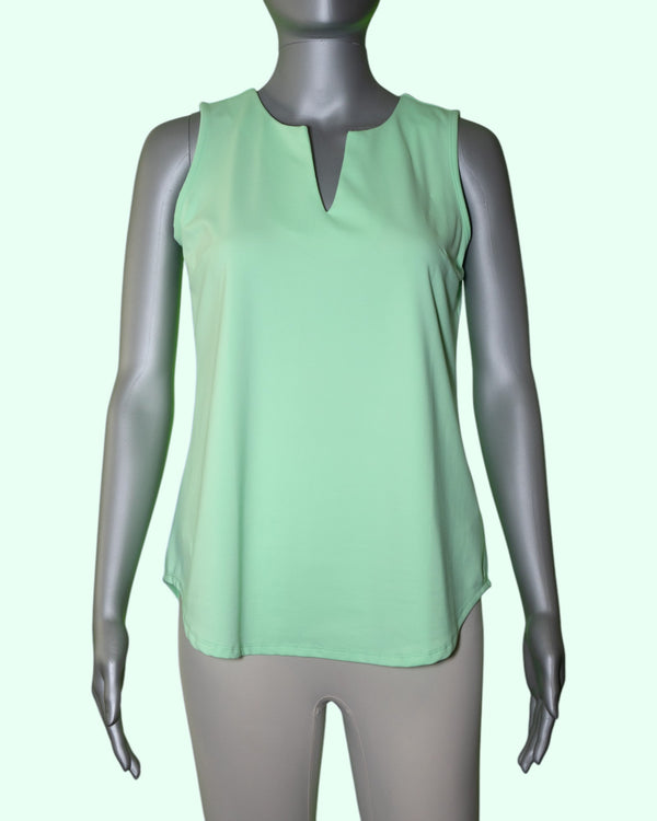 Lulu-B Sleeveless Key Hole Top [SPX0612S LMCL]