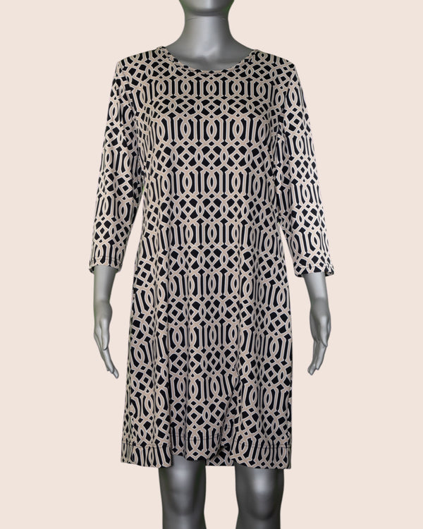 Lulu-B 3/4 Sleeve Travel Dress [SPX4423P GWB]