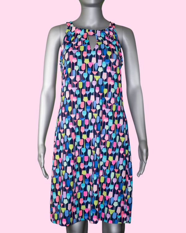 Lulu-B Halter Keyhole Dress [SPX4446P WINN]