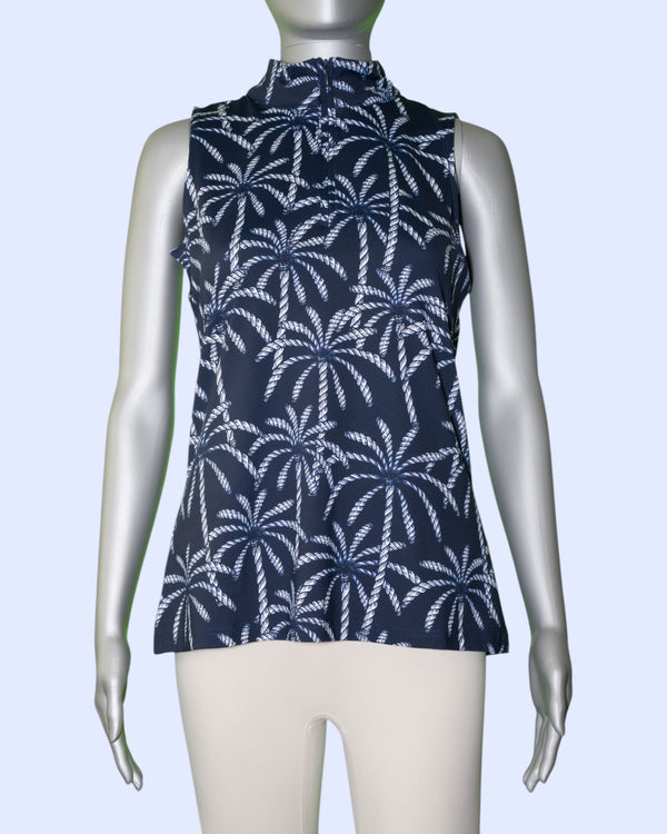 Lulu-B Sleeveless Zip Top [SPX5211P PRNV]