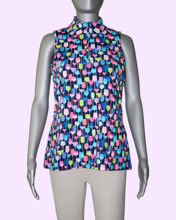 Lulu-B Sleeveless Zip Top [SPX5211P WINN]