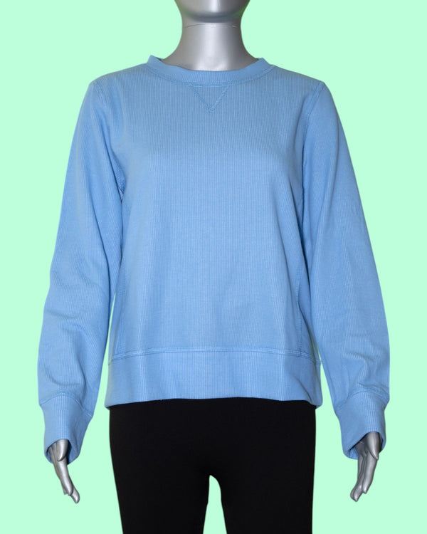 Lulu-B Waffle Knit Crew Neck Long Sleeve [TXT5303 PWCL]